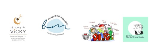 Fundación el sueño de Vicky, Fundación Blanca Morell, Unidos contra el DIPG y Fundación Martín Álvarez Muelas